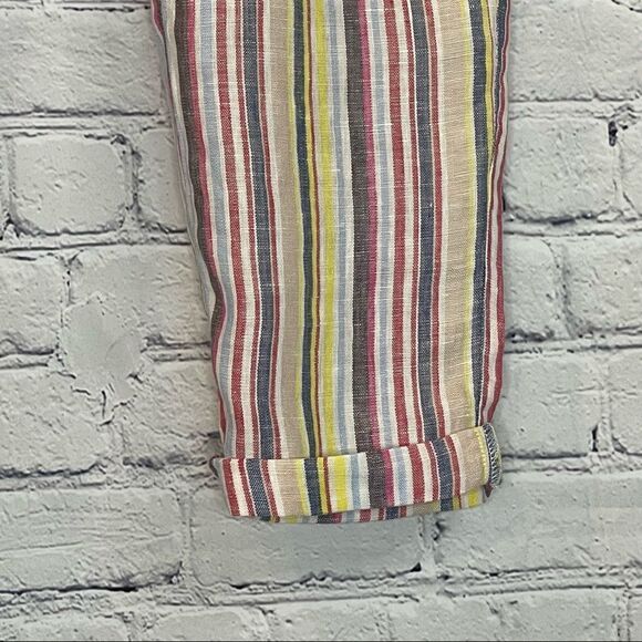 Elan Linen Cropped Pant - Picture 6 of 10